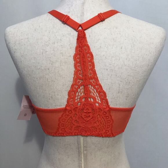 Auden NWT Plunge Coverage Push Up Front Close Bra Women 32D - Picture 6 of 14